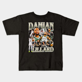 Damian Lillard Vintage Bootleg Kids T-Shirt